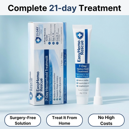 EasyHemo Rescue™ — Complete 21-Day Recovery System (3 Tubes)