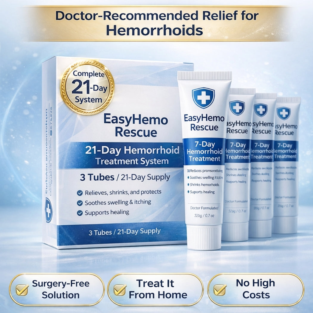 EasyHemo Rescue™ — Complete 21-Day Recovery System (3 Tubes)